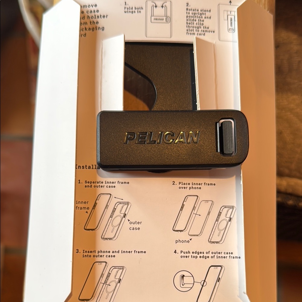 Black Rugged Phone Holster with Clip